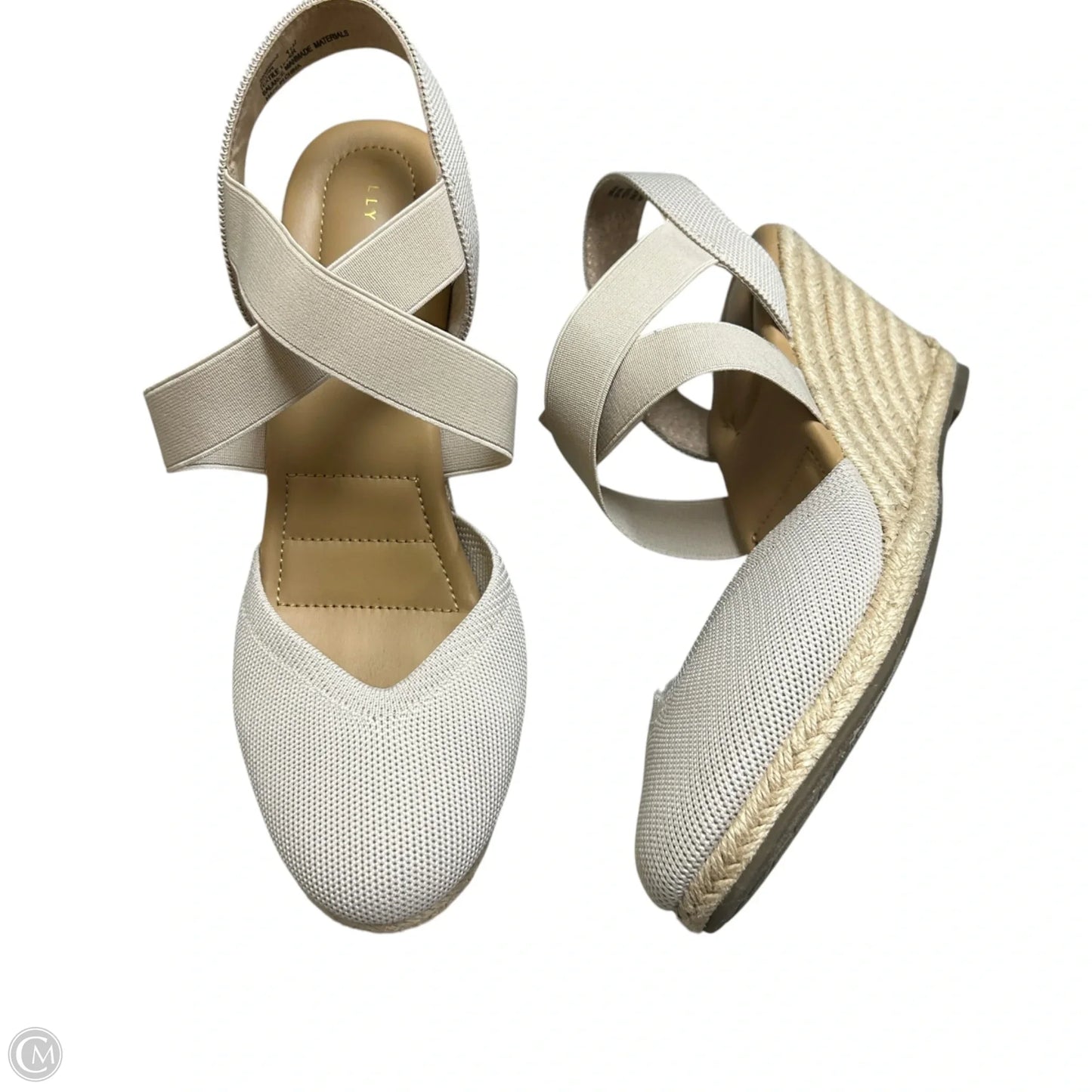 Shoes Heels Block By Kelly And Katie In Cream & Tan, Size: 11