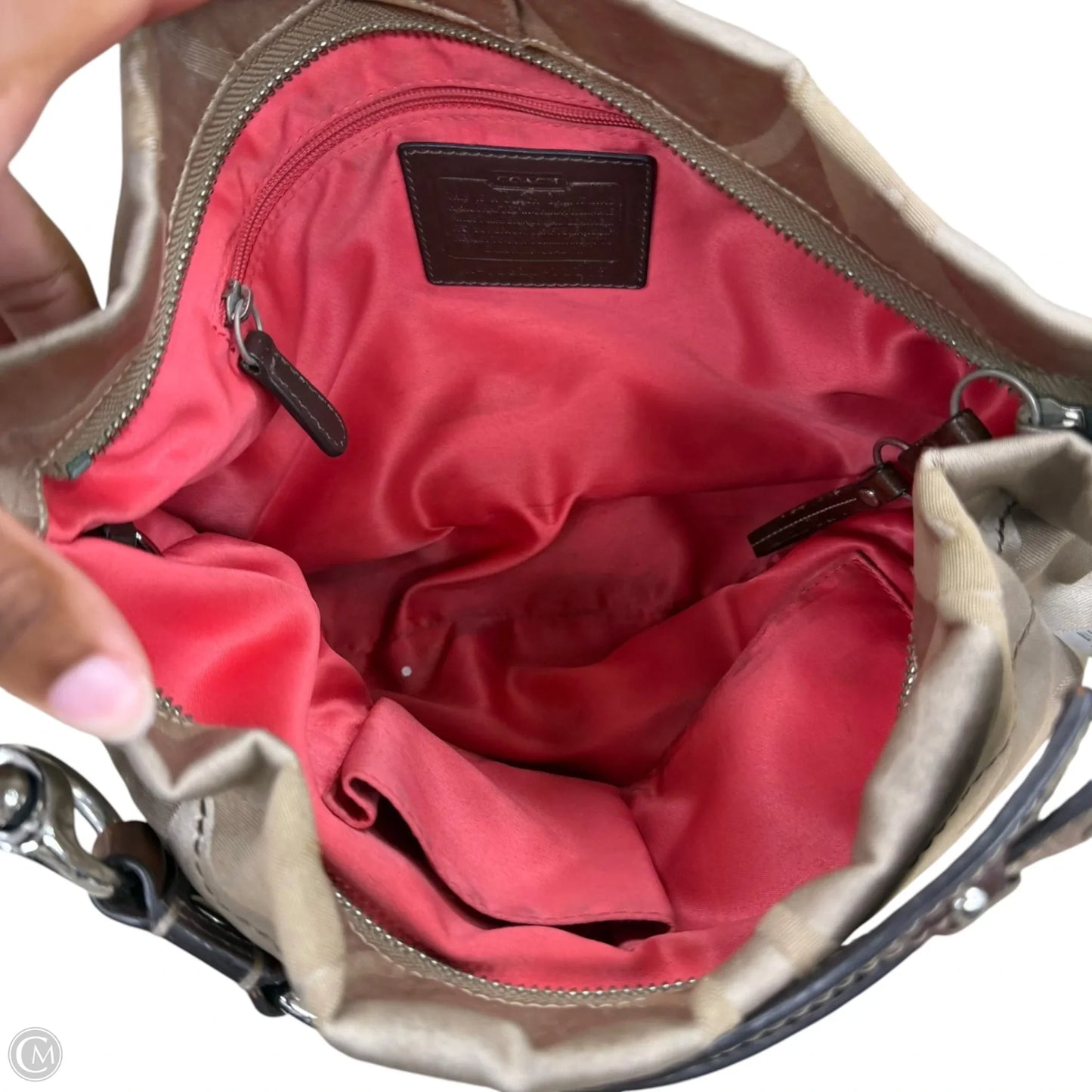 Handbag Designer By Coach, Size: Medium