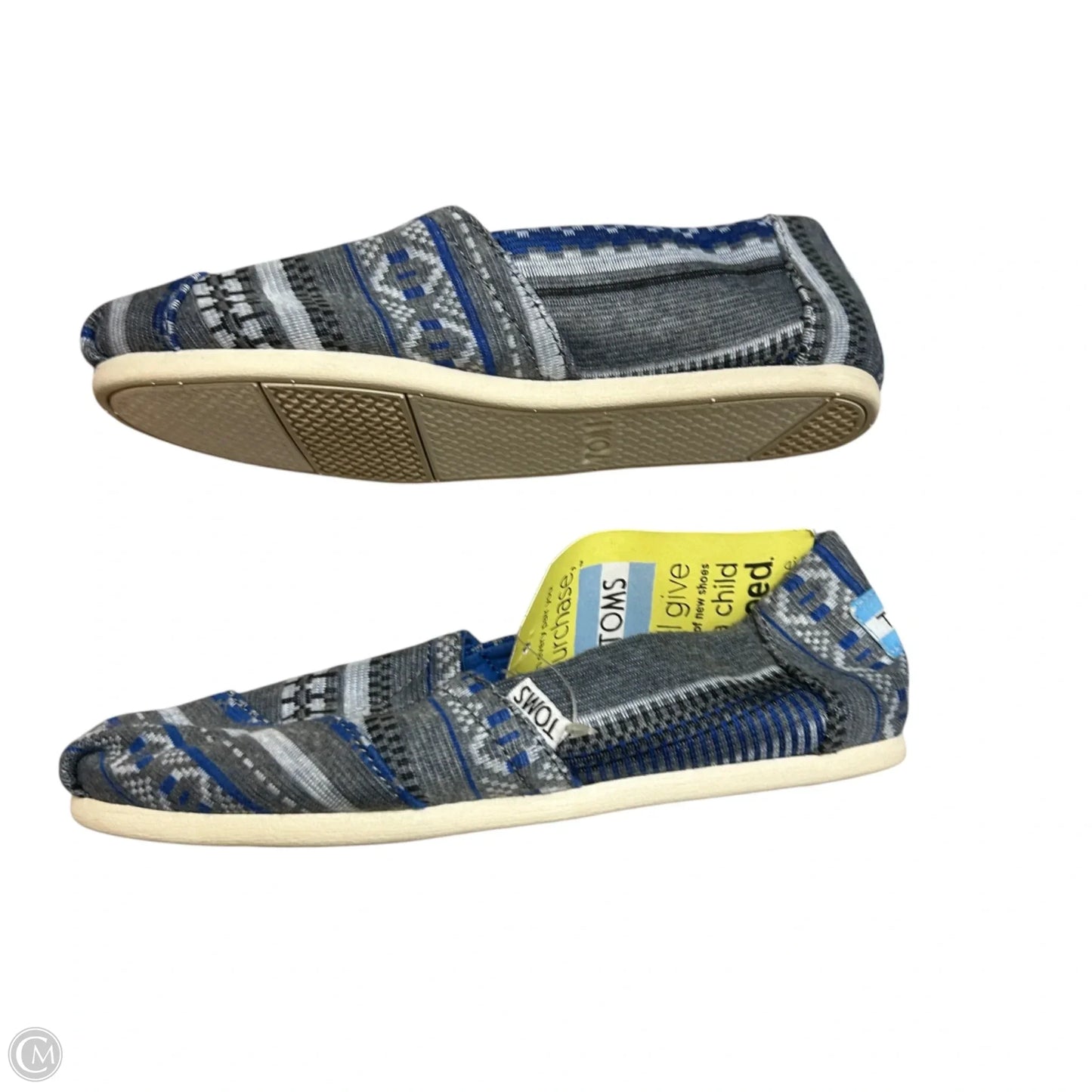 Shoes Flats By Toms In Blue, Size: 6