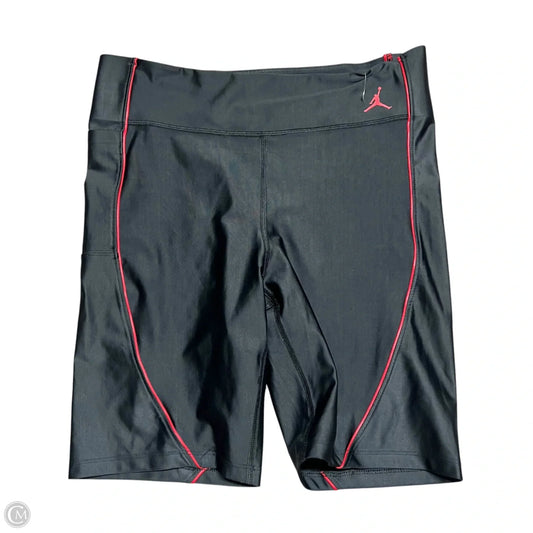 Shorts Luxury Designer By Jordan In Black & Red, Size: L