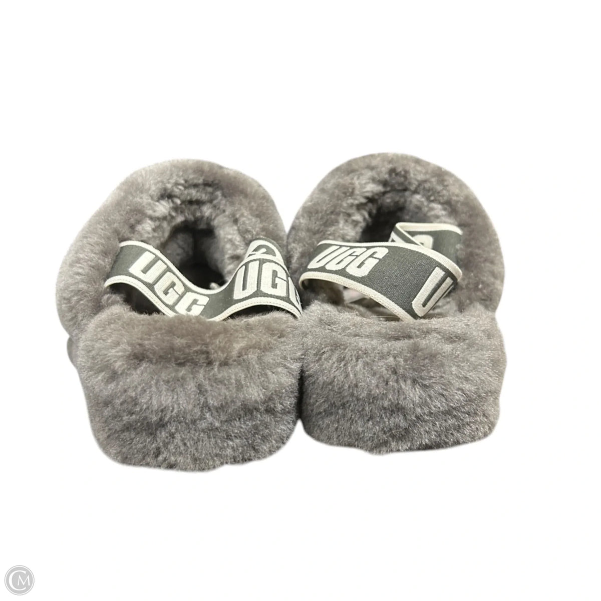 Slippers Designer By Ugg In Grey, Size: 8