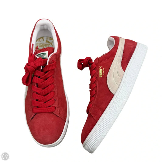 Shoes Sneakers By Puma In Red, Size: 9