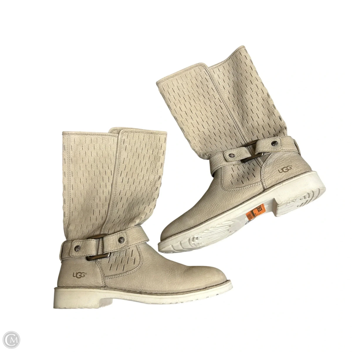 Boots Designer By Ugg In Beige, Size: 9