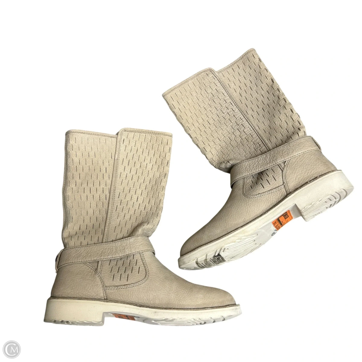 Boots Designer By Ugg In Beige, Size: 9