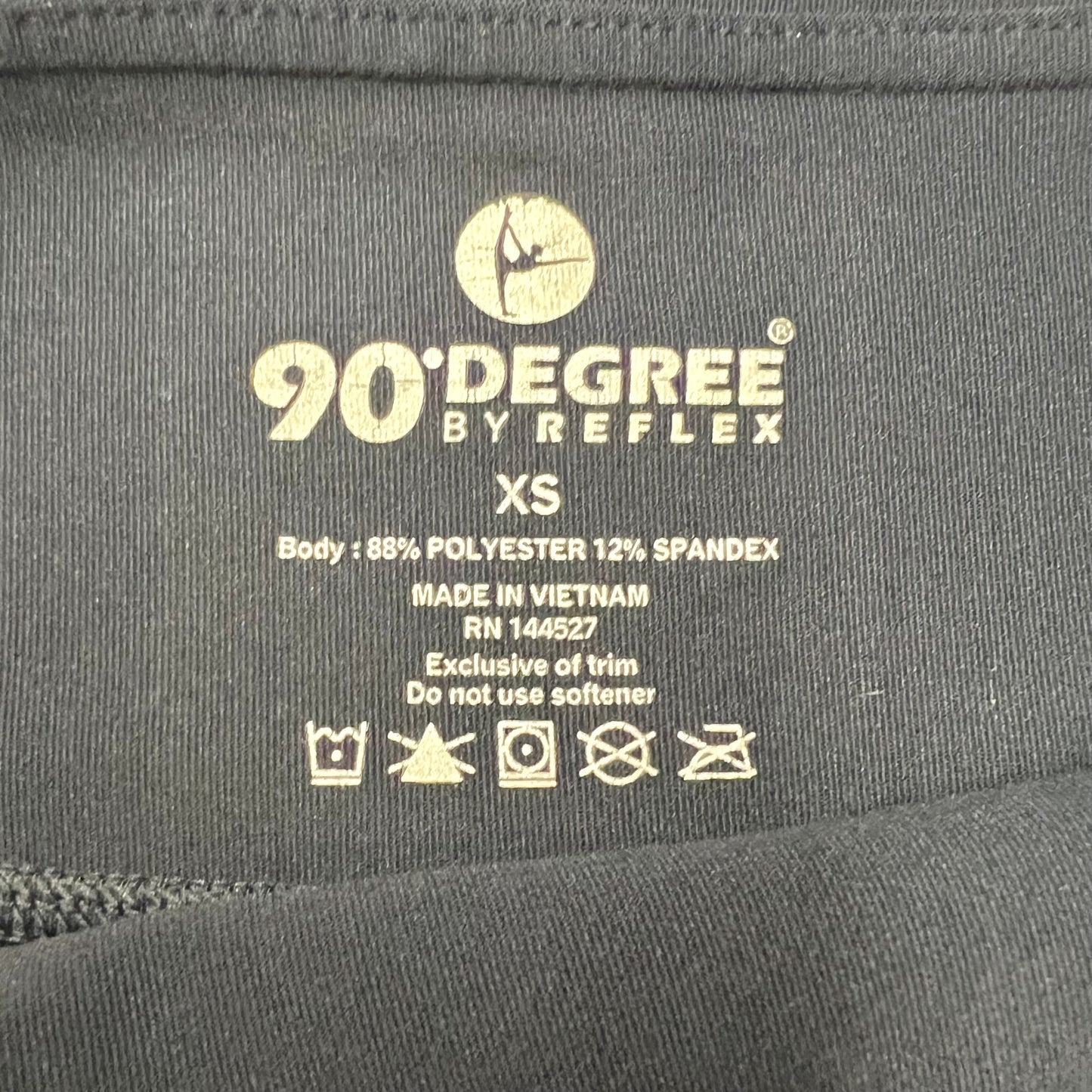 Athletic Leggings By 90 Degrees By Reflex In Black, Size: Xs