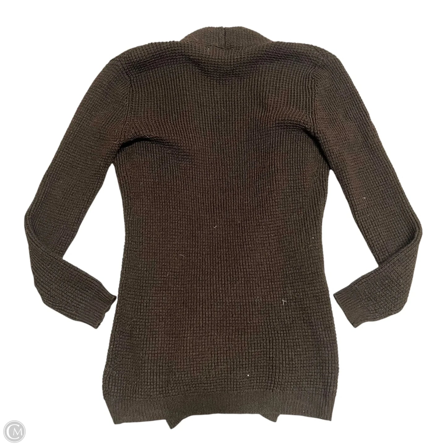 Sweater Cardigan Designer By Michael Kors In Chocolate, Size: S