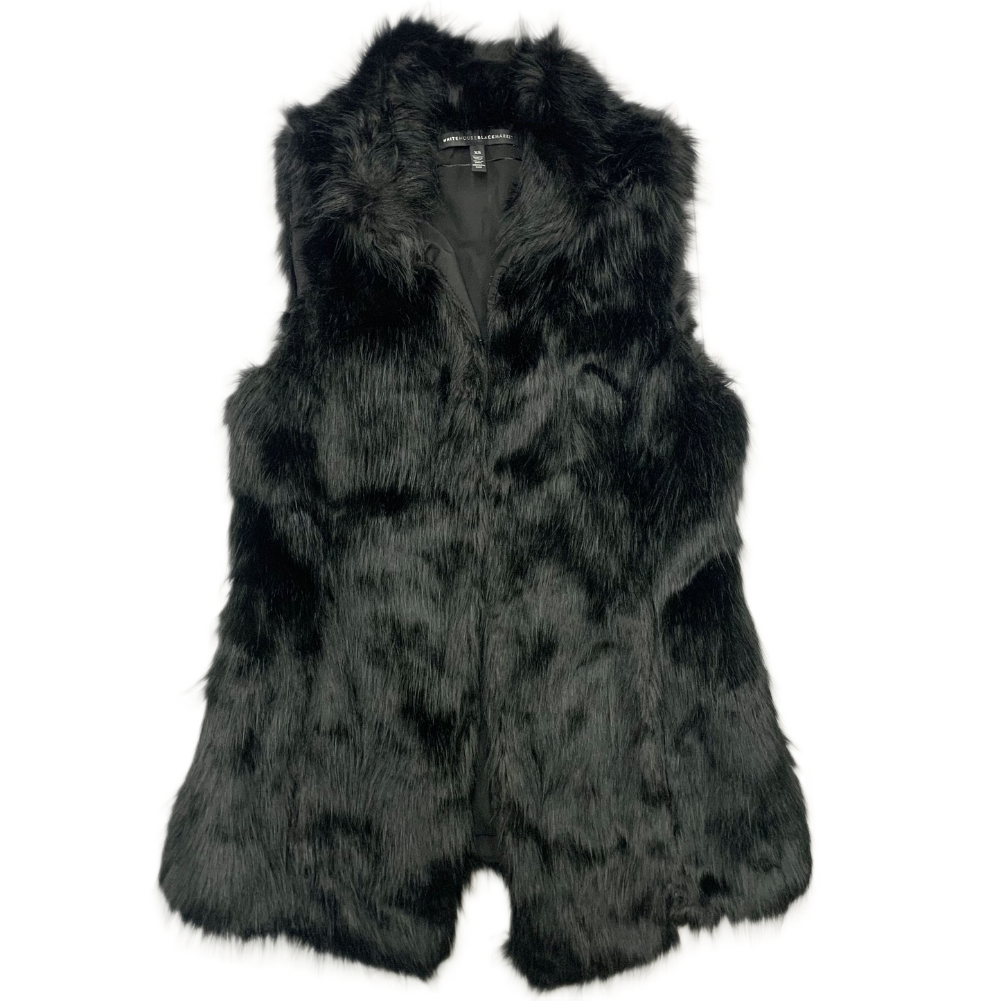 Vest Faux Fur & Sherpa By White House Black Market In Black, Size: Xs