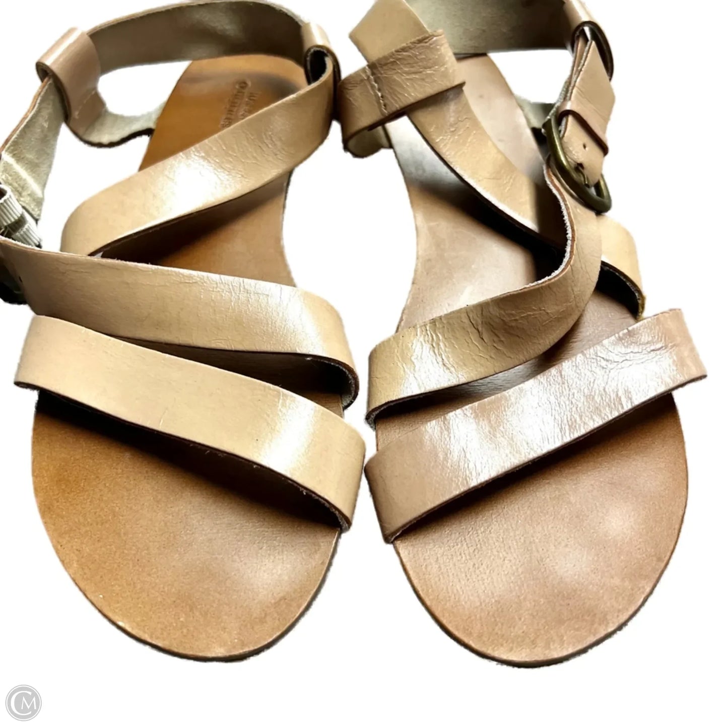 Sandals Flats By Urban Outfitters In Tan, Size: 8