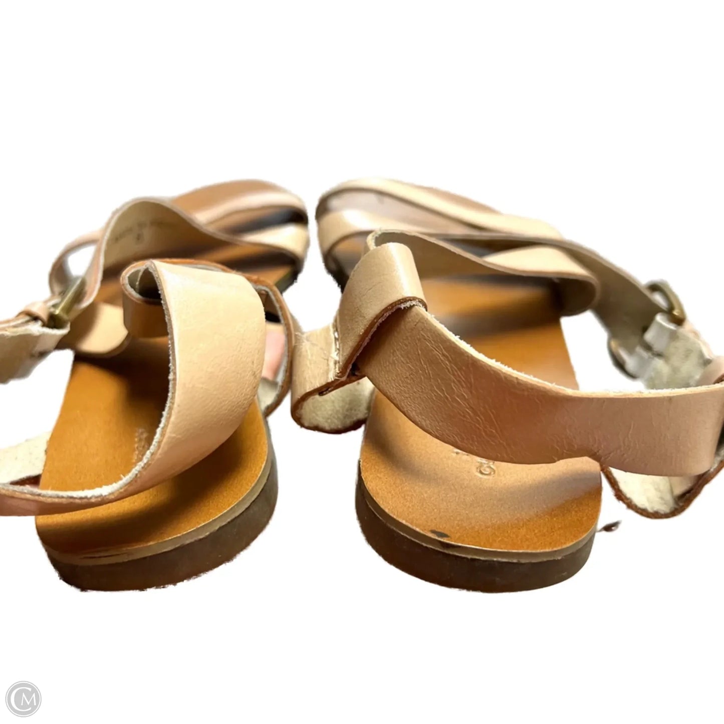 Sandals Flats By Urban Outfitters In Tan, Size: 8