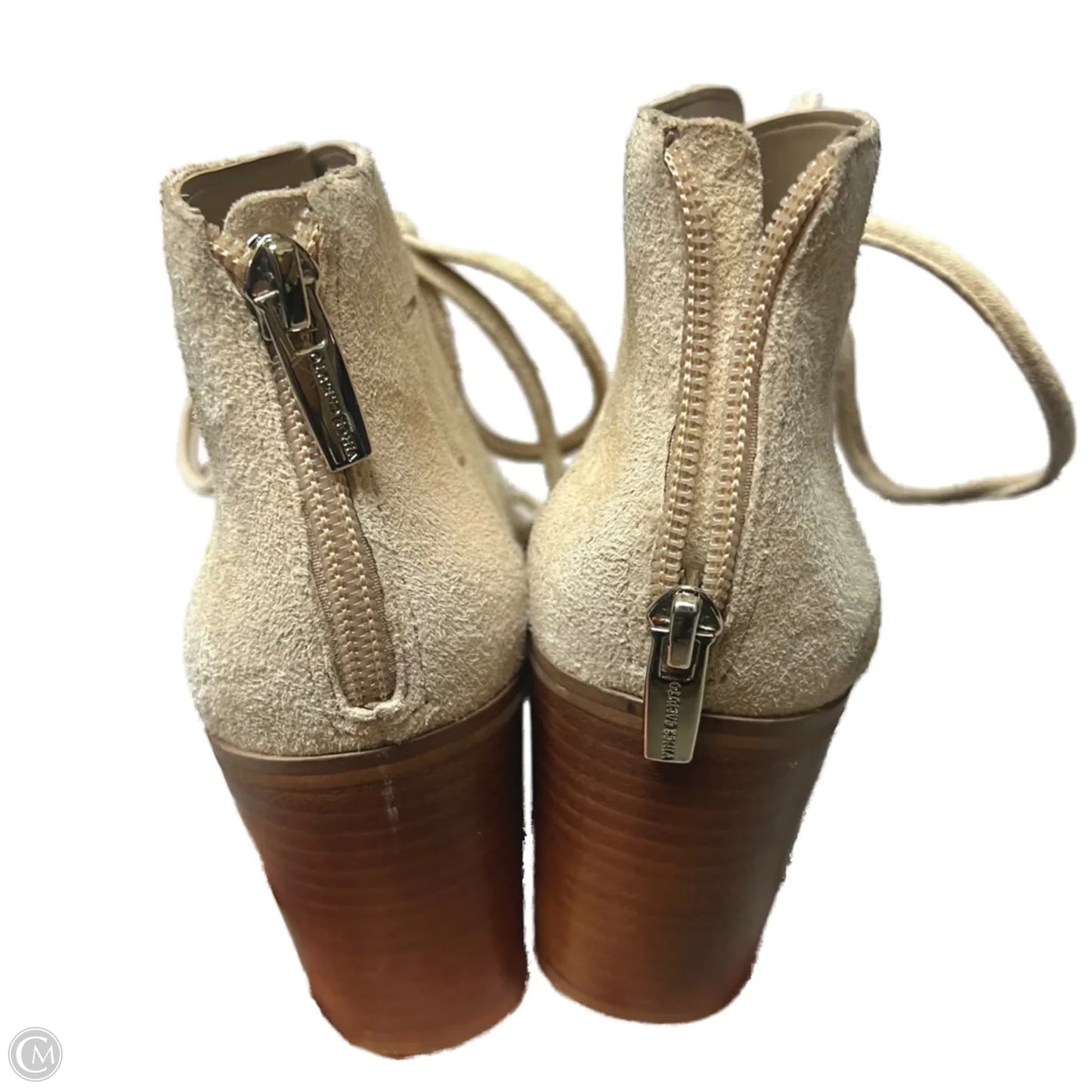 Sandals Heels Block By Vince Camuto In Beige, Size: 8.5