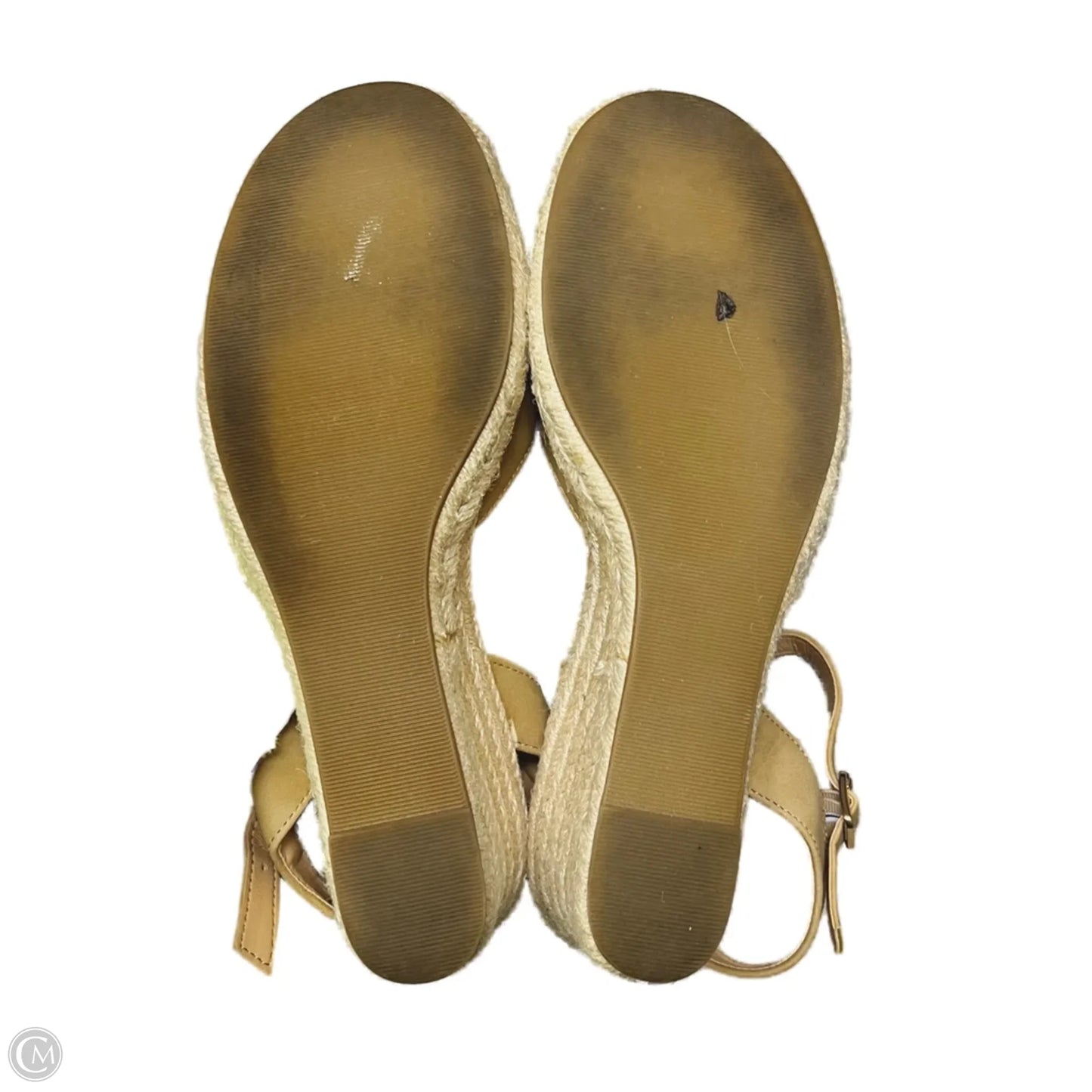 Sandals Heels Wedge By Tommy Bahama In Tan, Size: 9.5