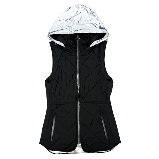 Vest Puffer & Quilted By Athleta In Black & Grey, Size: Xxs