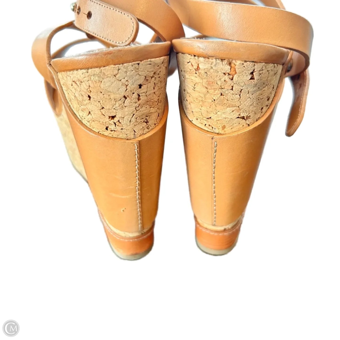 Sandals Designer By Sergio Rossi In Tan, Size: 9.5