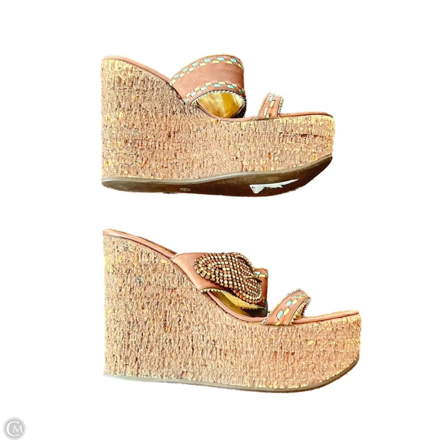 Sandals Designer By Giuseppe Zanotti In Brown, Size: 8.5