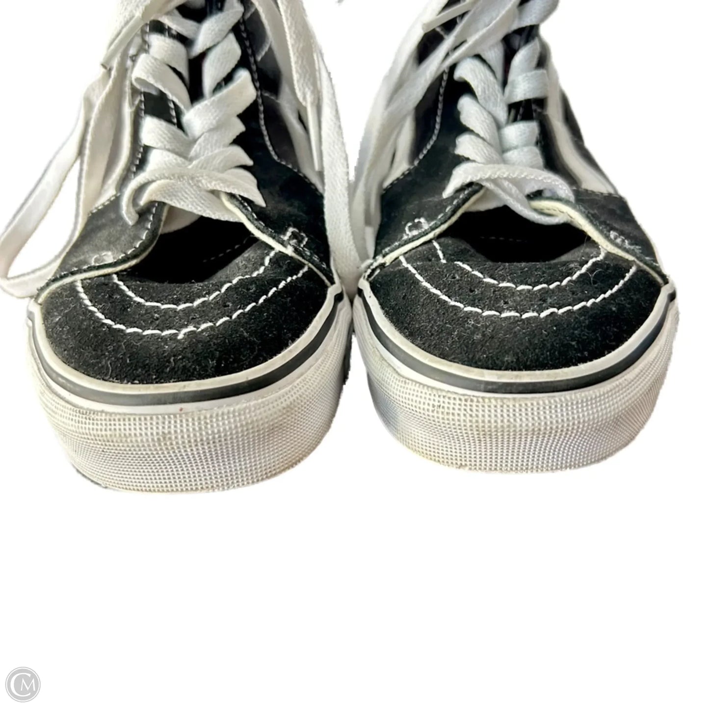 Shoes Sneakers By Vans In Black & White, Size: 6.5