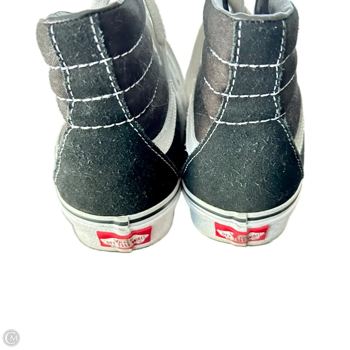 Shoes Sneakers By Vans In Black & White, Size: 6.5