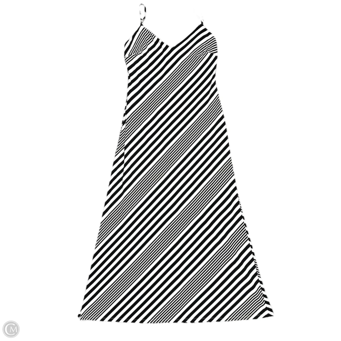 Dress Casual Maxi By Lauren By Ralph Lauren In Black & White, Size: L