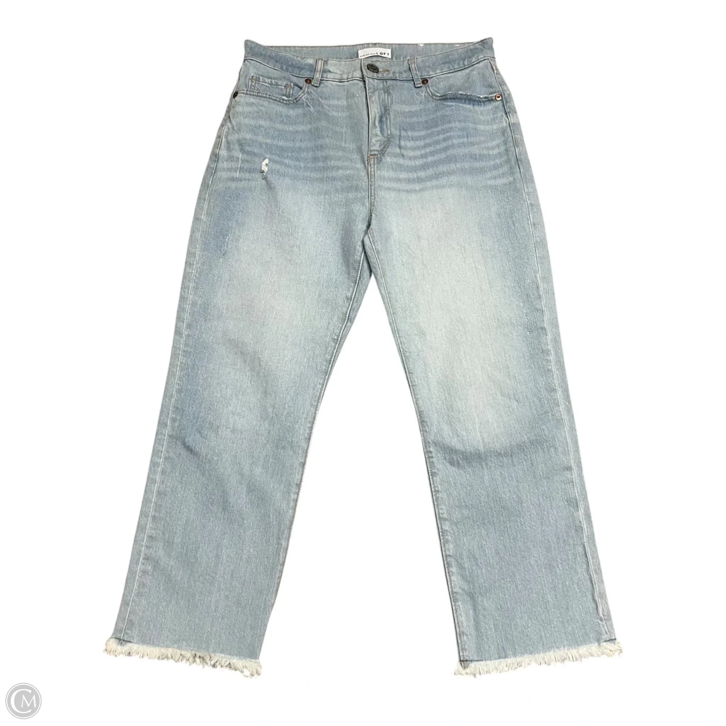 Jeans Cropped By Loft In Blue, Size: 4