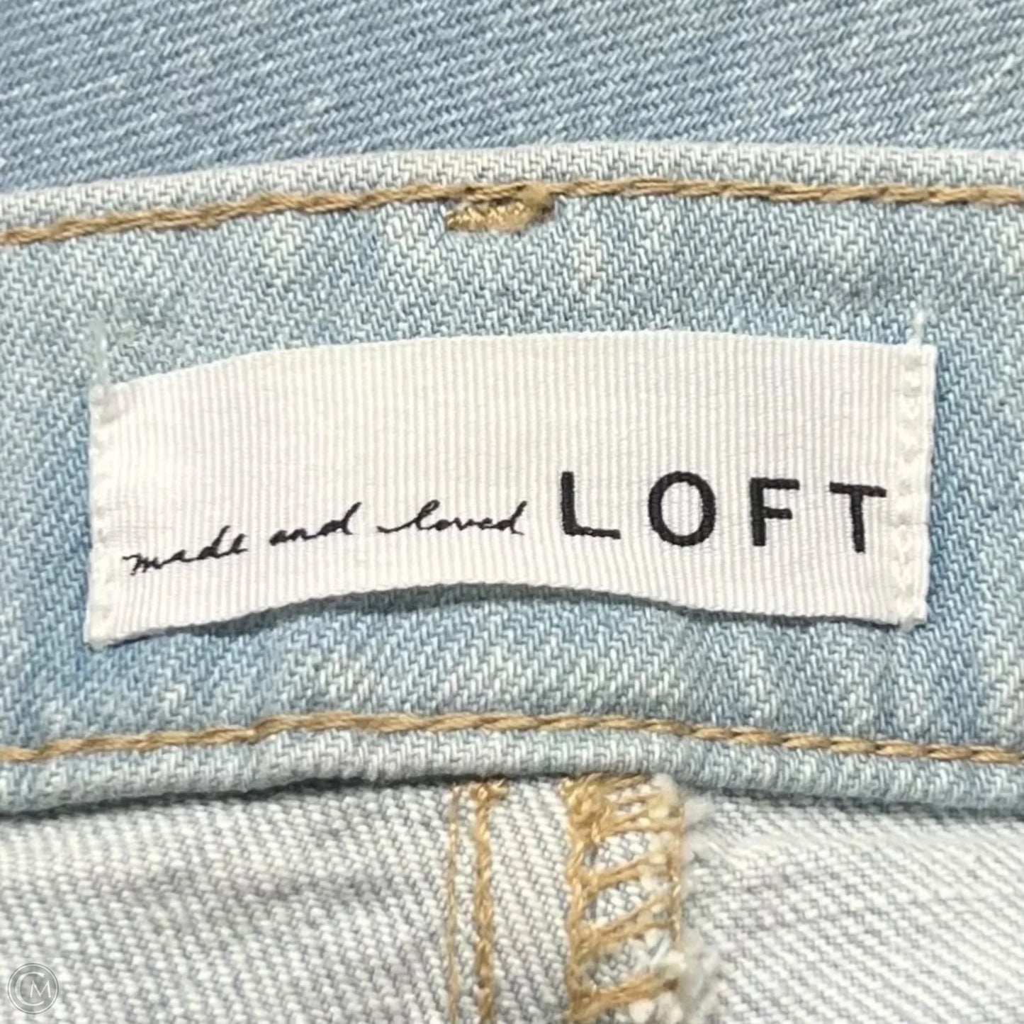 Jeans Cropped By Loft In Blue, Size: 4