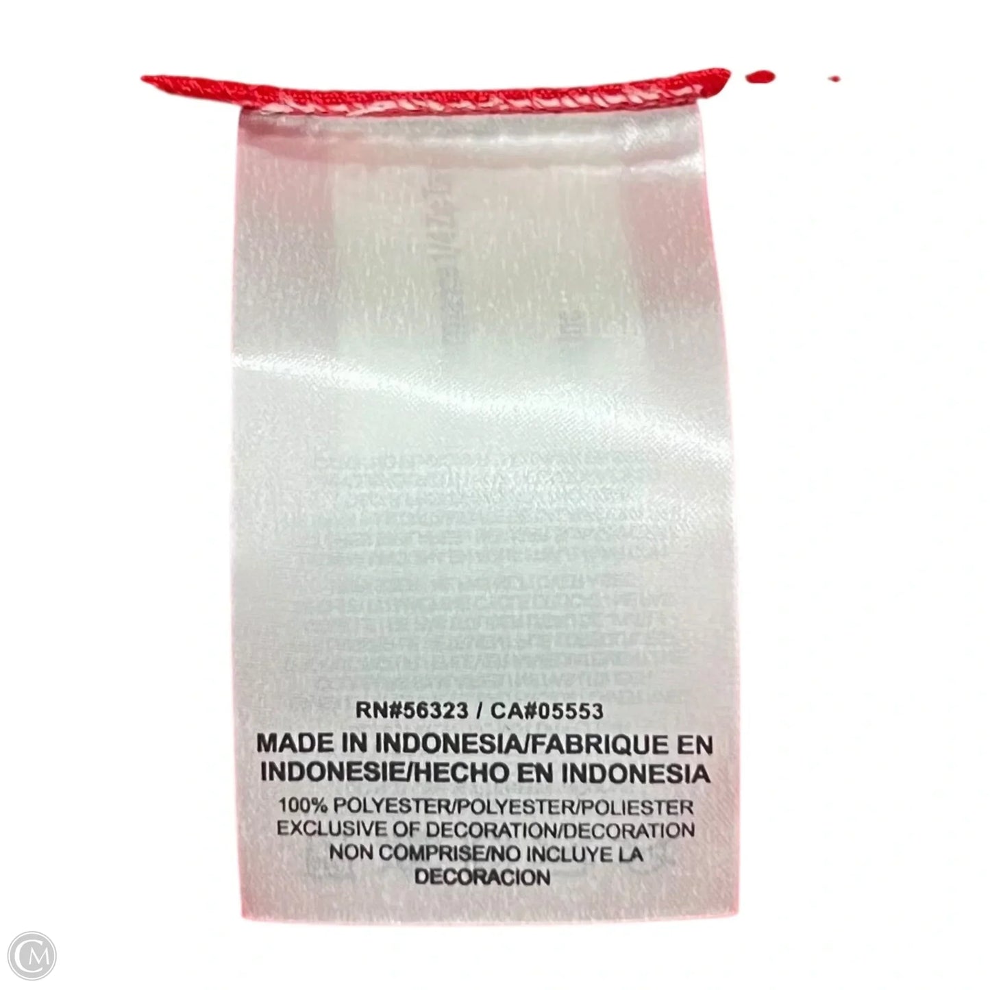 Athletic Sweatshirt Collar By Nike Apparel In Red, Size: M