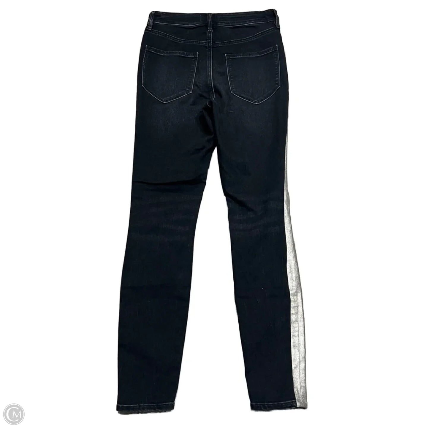 Jeans Skinny By Athleta In Black & Silver, Size: 8