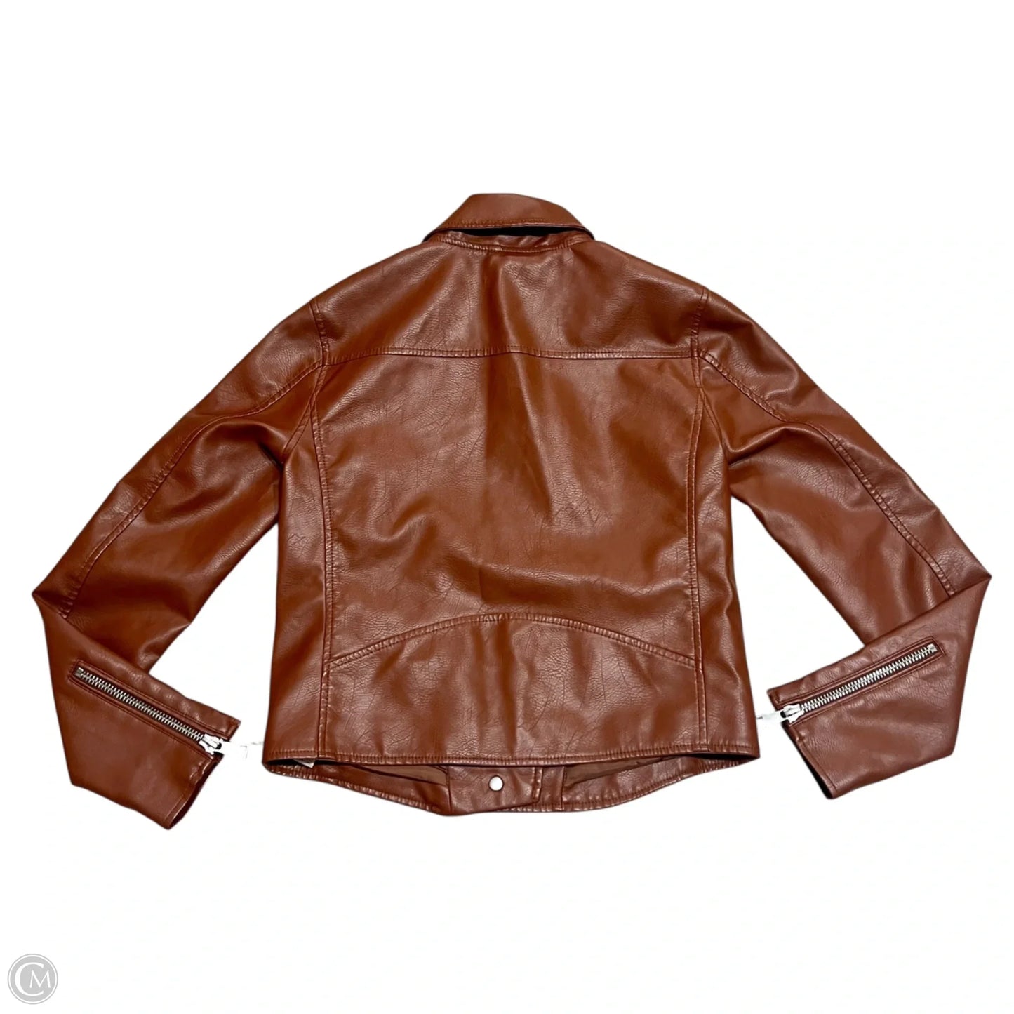 Jacket Moto By Anthropologie In Brown, Size: Xs