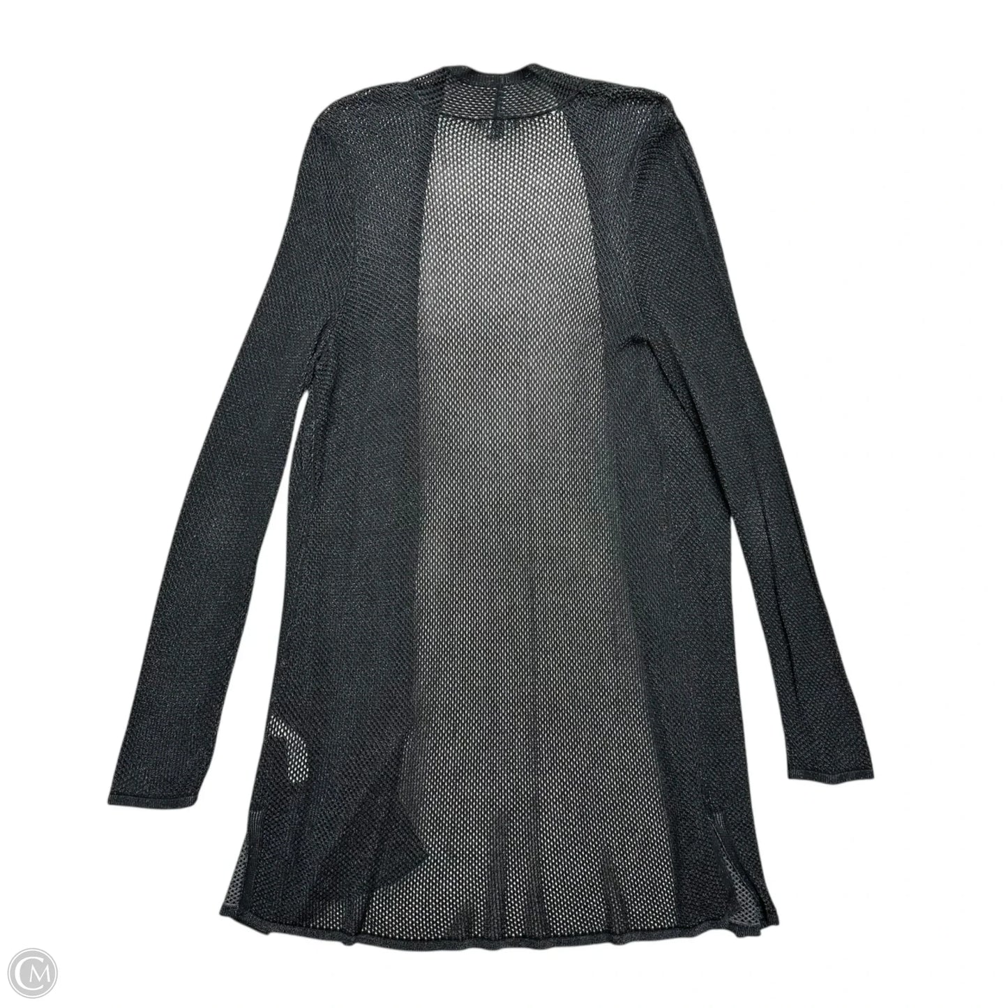 Cardigan By Eileen Fisher In Black & Grey, Size: Xl