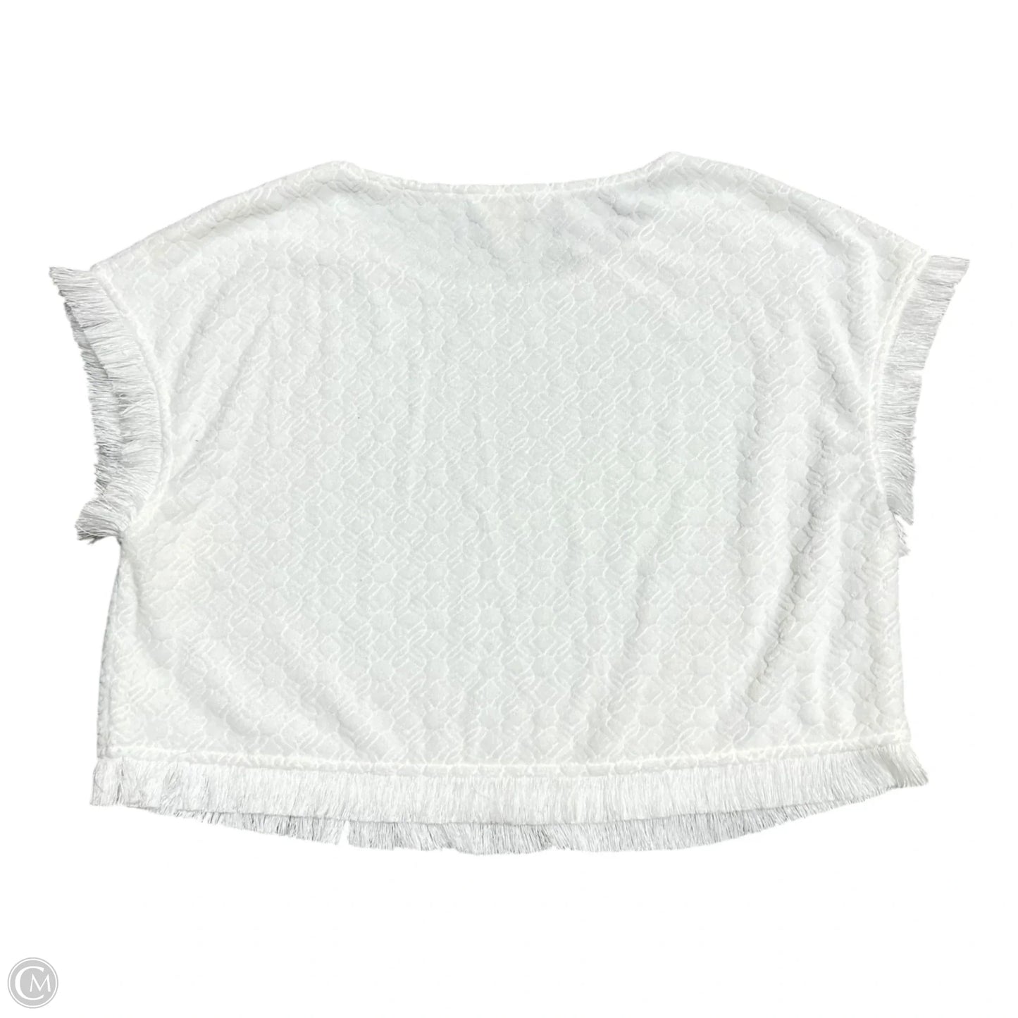 Top Short Sleeve Designer By Lilly Pulitzer In White, Size: S