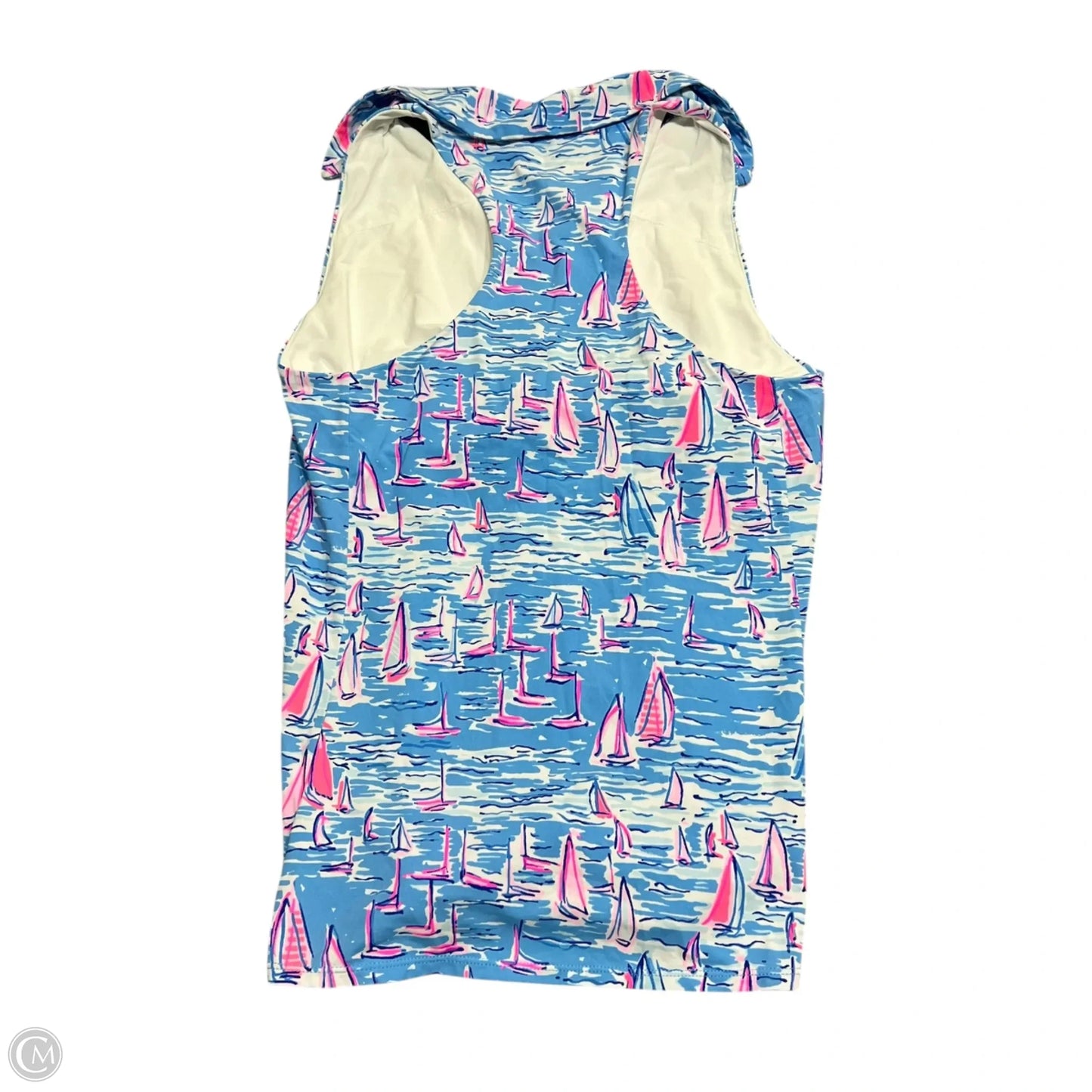 Top Sleeveless Designer By Lilly Pulitzer In Blue, Size: M