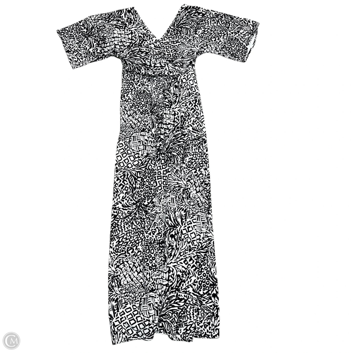 Dress Designer By Lilly Pulitzer In Black & White, Size: M