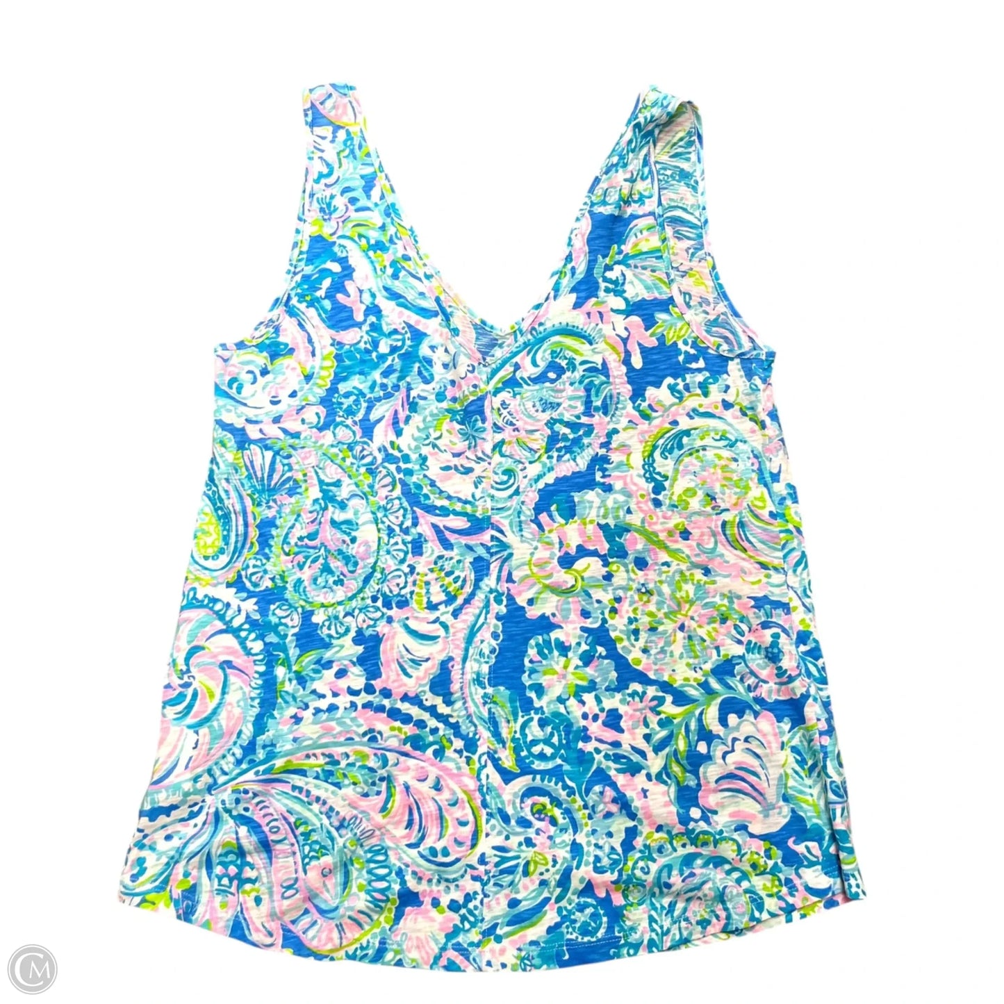 Top Sleeveless Designer By Lilly Pulitzer In Blue, Size: M