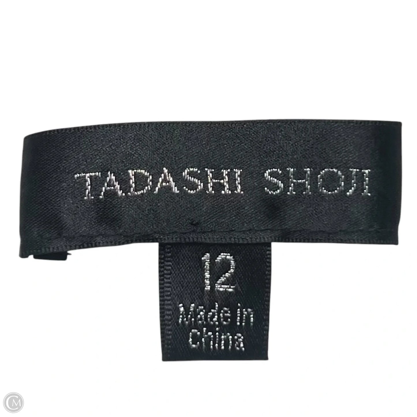 Dress Party Midi By Tadashi Shoji In Black & Cream, Size: L