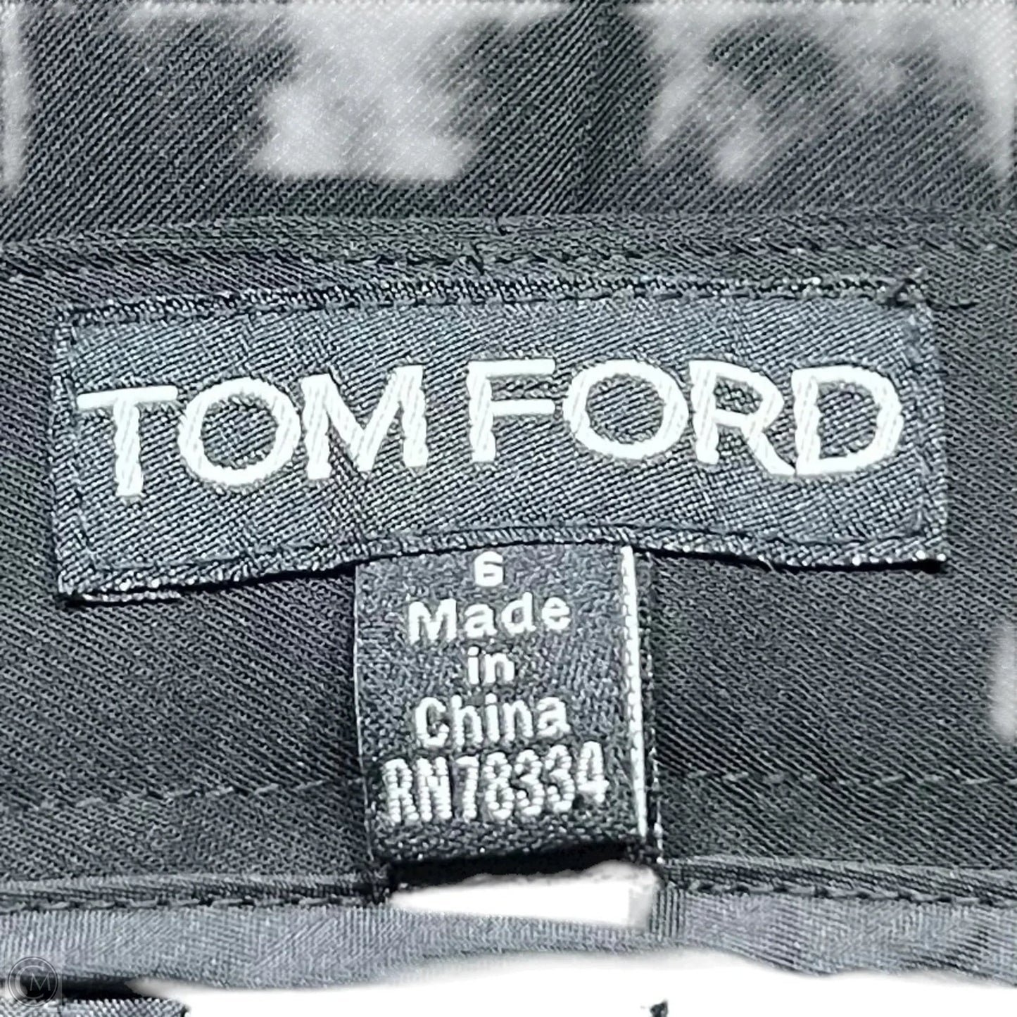 Pants Luxury Designer By Tom Ford In Black, Size: S