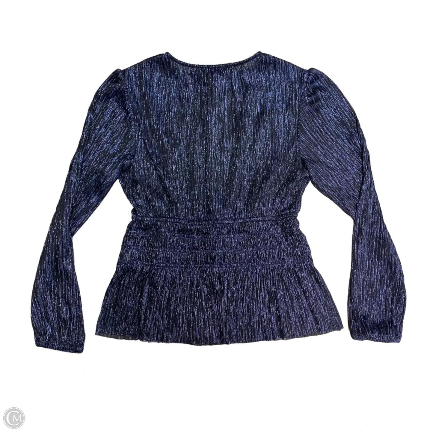 Top Long Sleeve By White House Black Market In Navy, Size: Xs