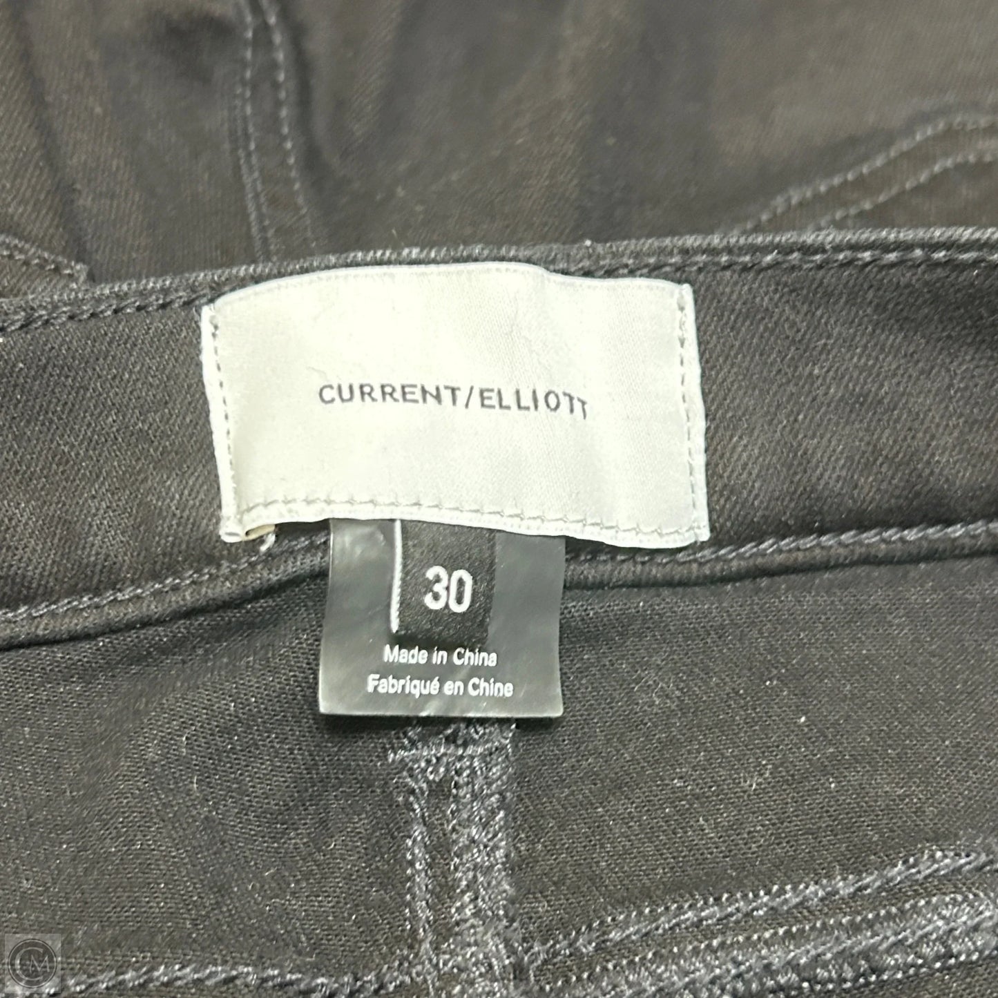 Jeans Skinny By Current/elliott In Black, Size: 10