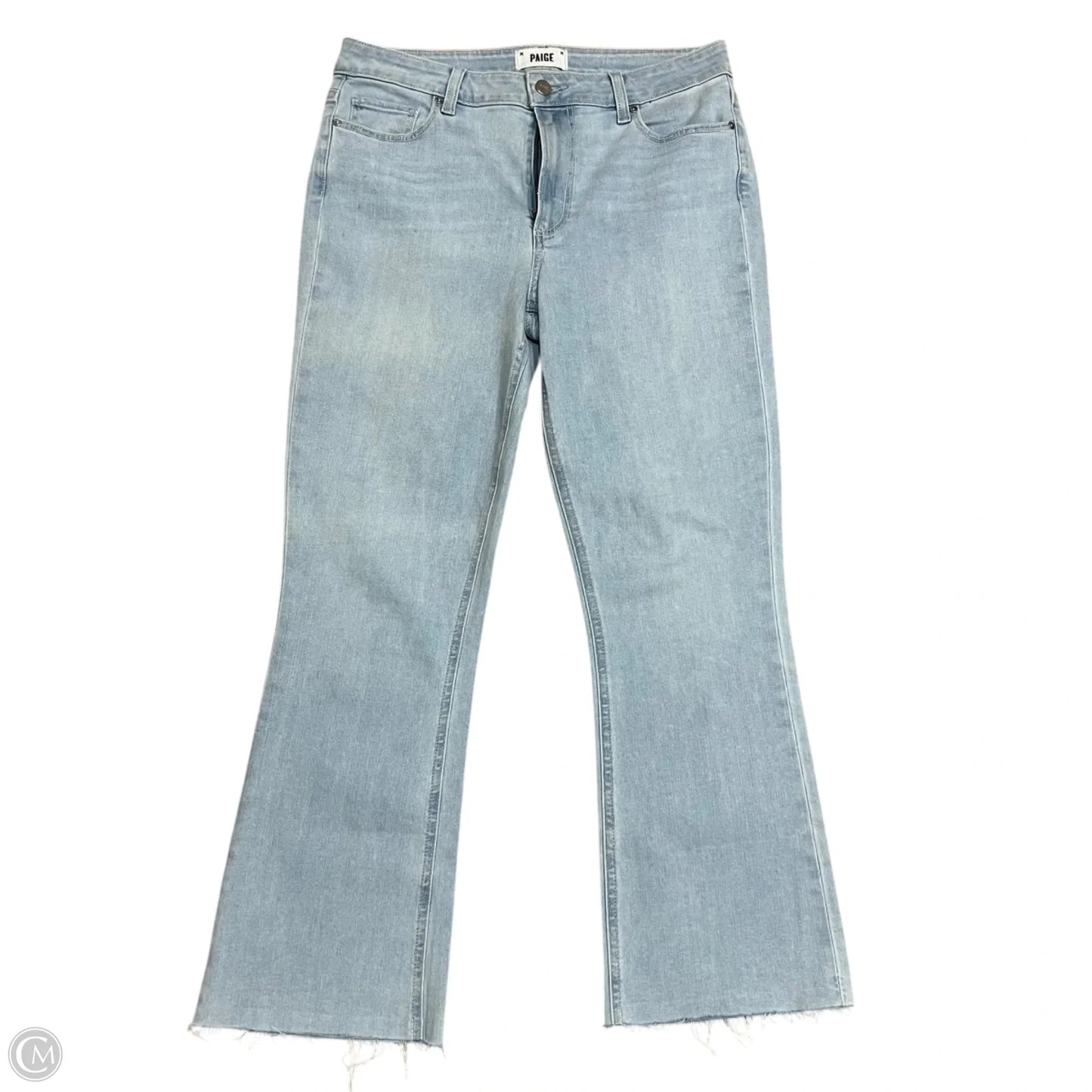 Jeans Flared By Paige In Blue, Size: 10