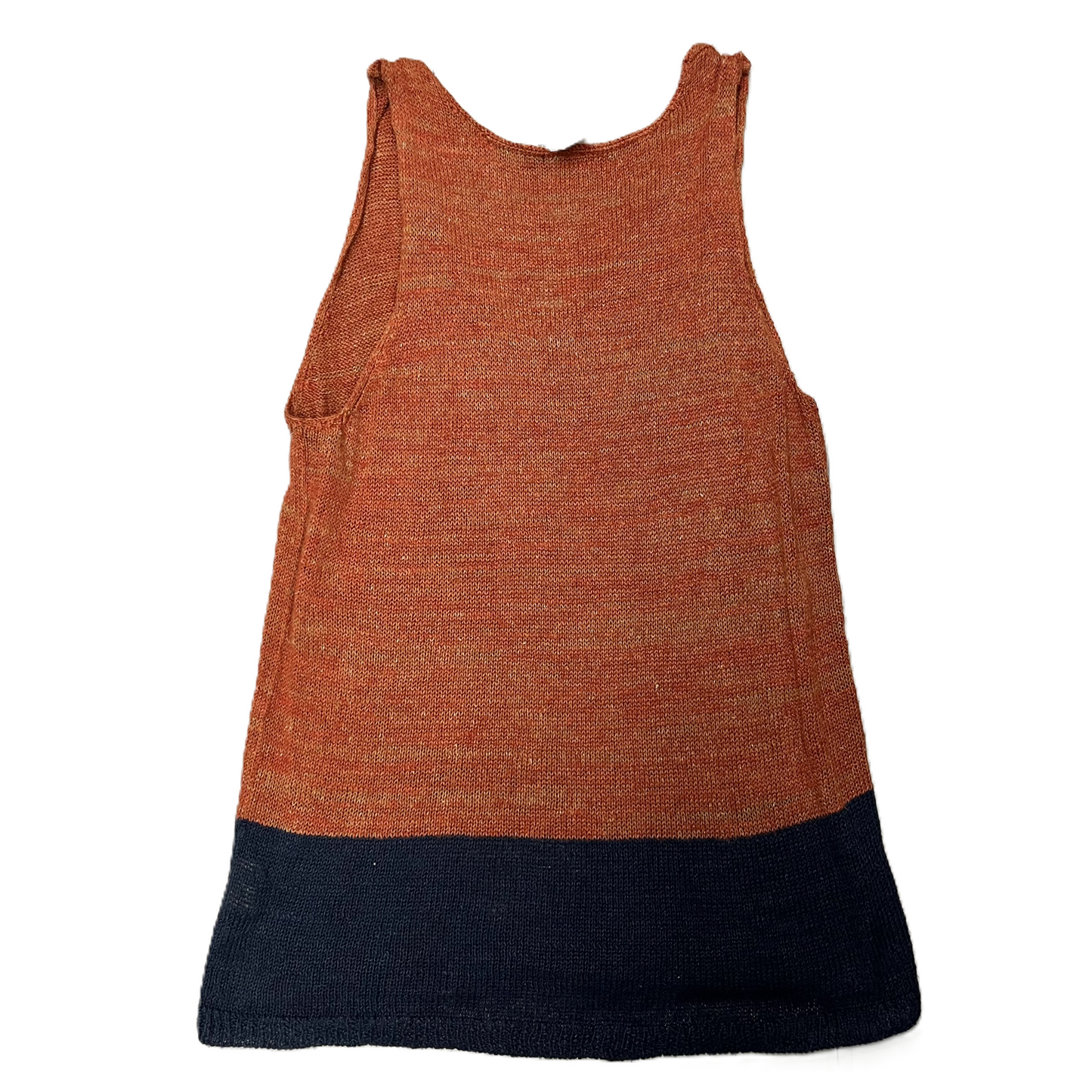 Top Sleeveless By Anthropologie In Blue & Brown, Size: S