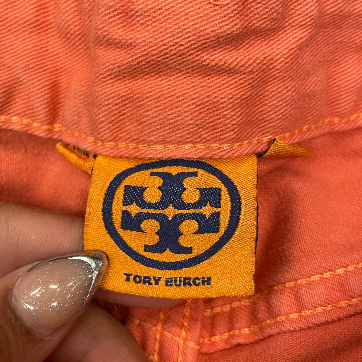 Jeans Designer By Tory Burch In Orange, Size: 8