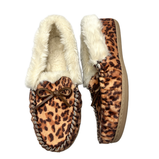 Slippers By J. Crew In Animal Print, Size: 7