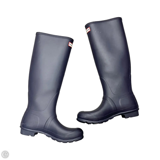 Boots Rain By Hunter In Navy, Size: 8