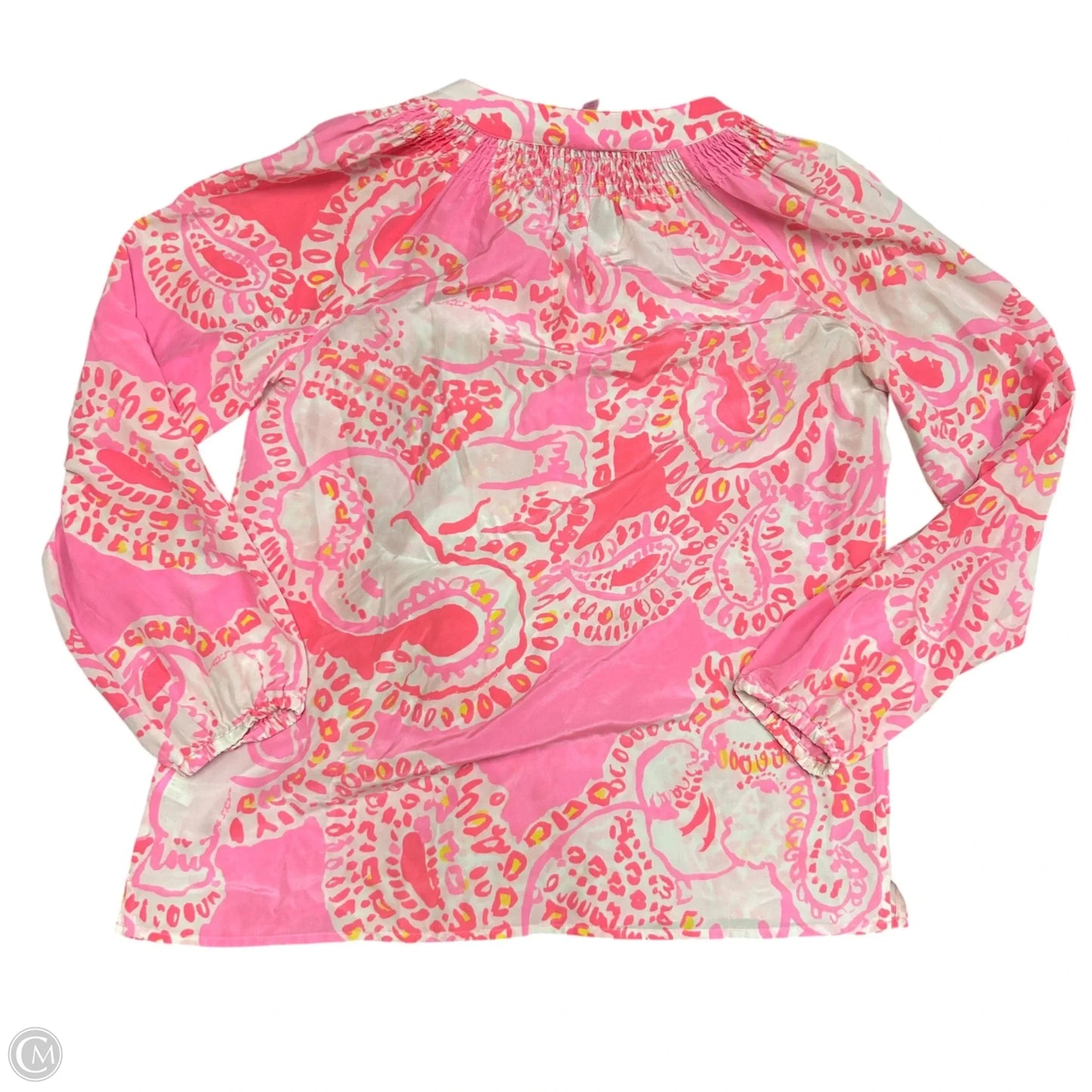 Top Long Sleeve Designer By Lilly Pulitzer In Pink, Size: S