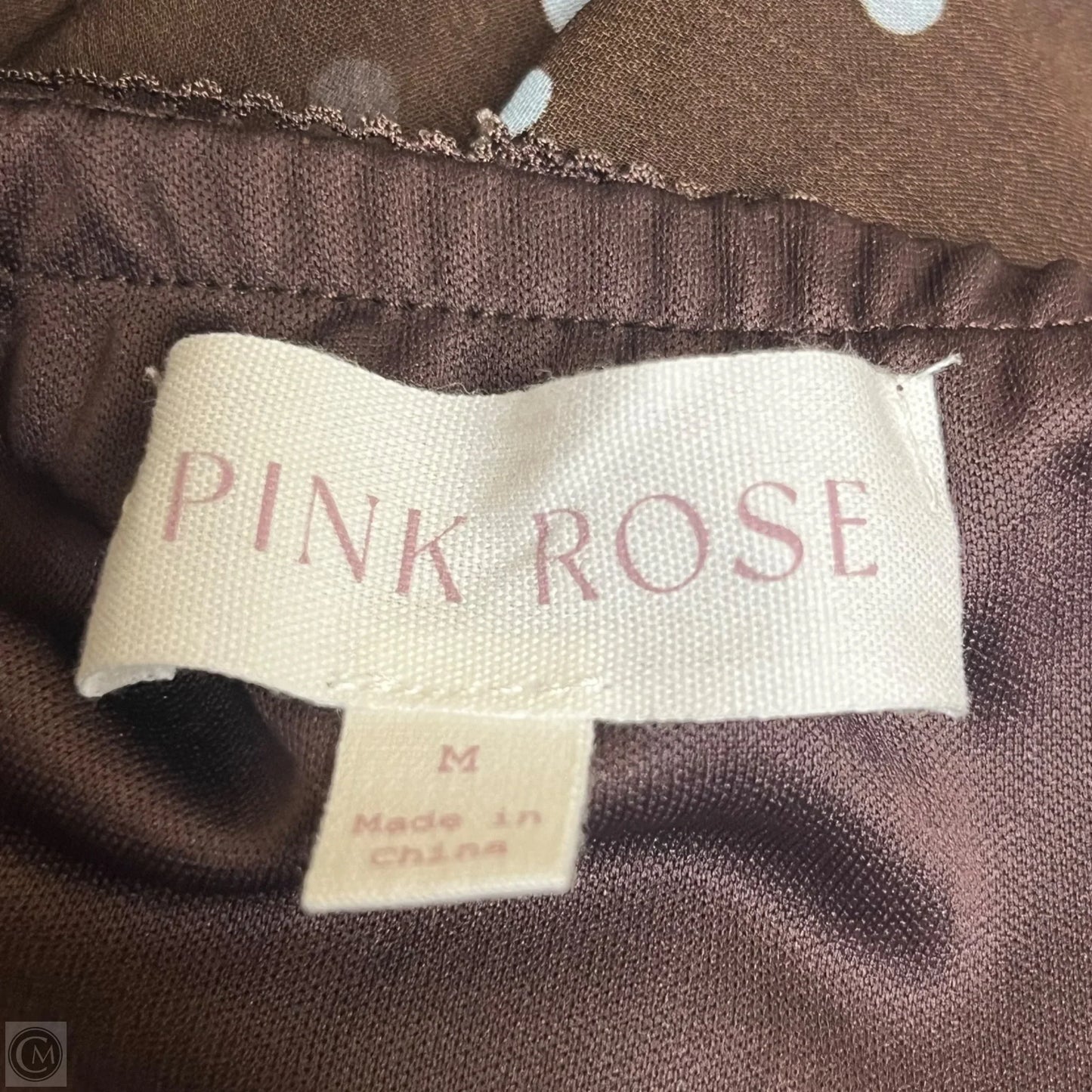 Skirt Set 2pc By Pink Rose In Brown, Size: M