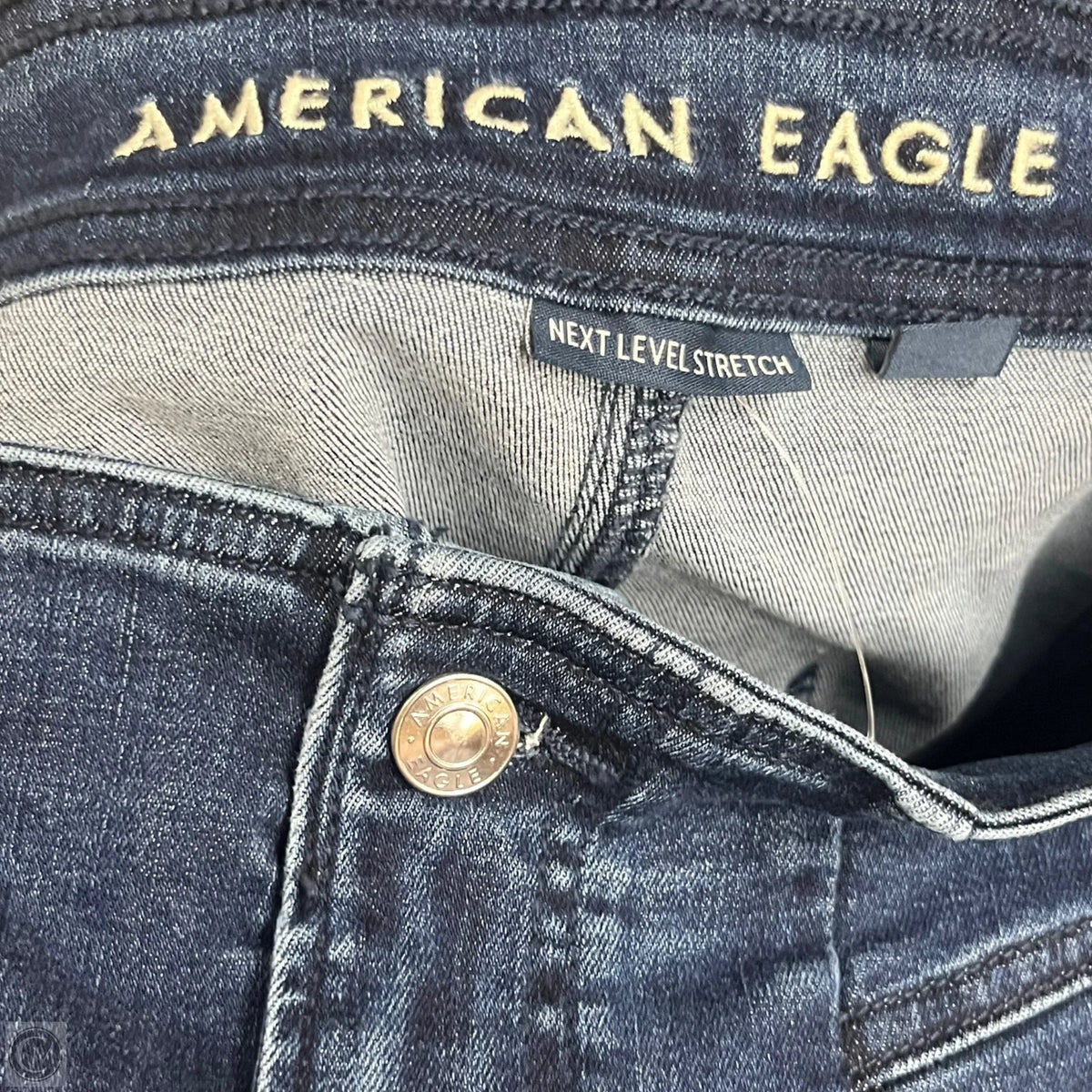 Skirt Maxi By American Eagle In Blue Denim, Size: 14