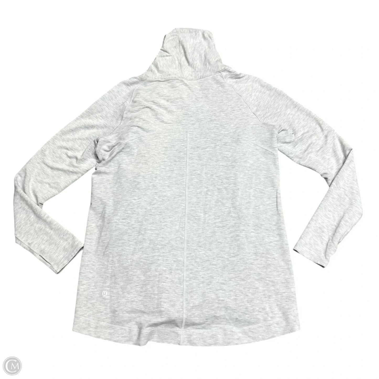 Athletic Jacket By Lululemon In Grey, Size: M