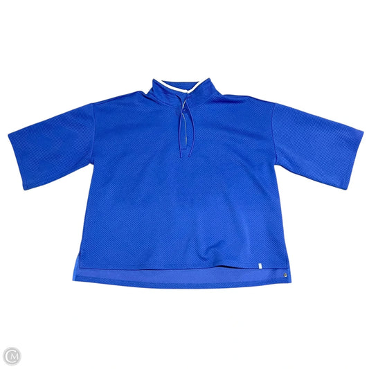 Sweatshirt Collar By Talbots In Blue, Size: 3x