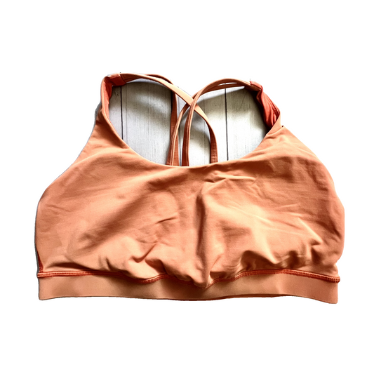 Athletic Bra By Lululemon In Orange, Size: L