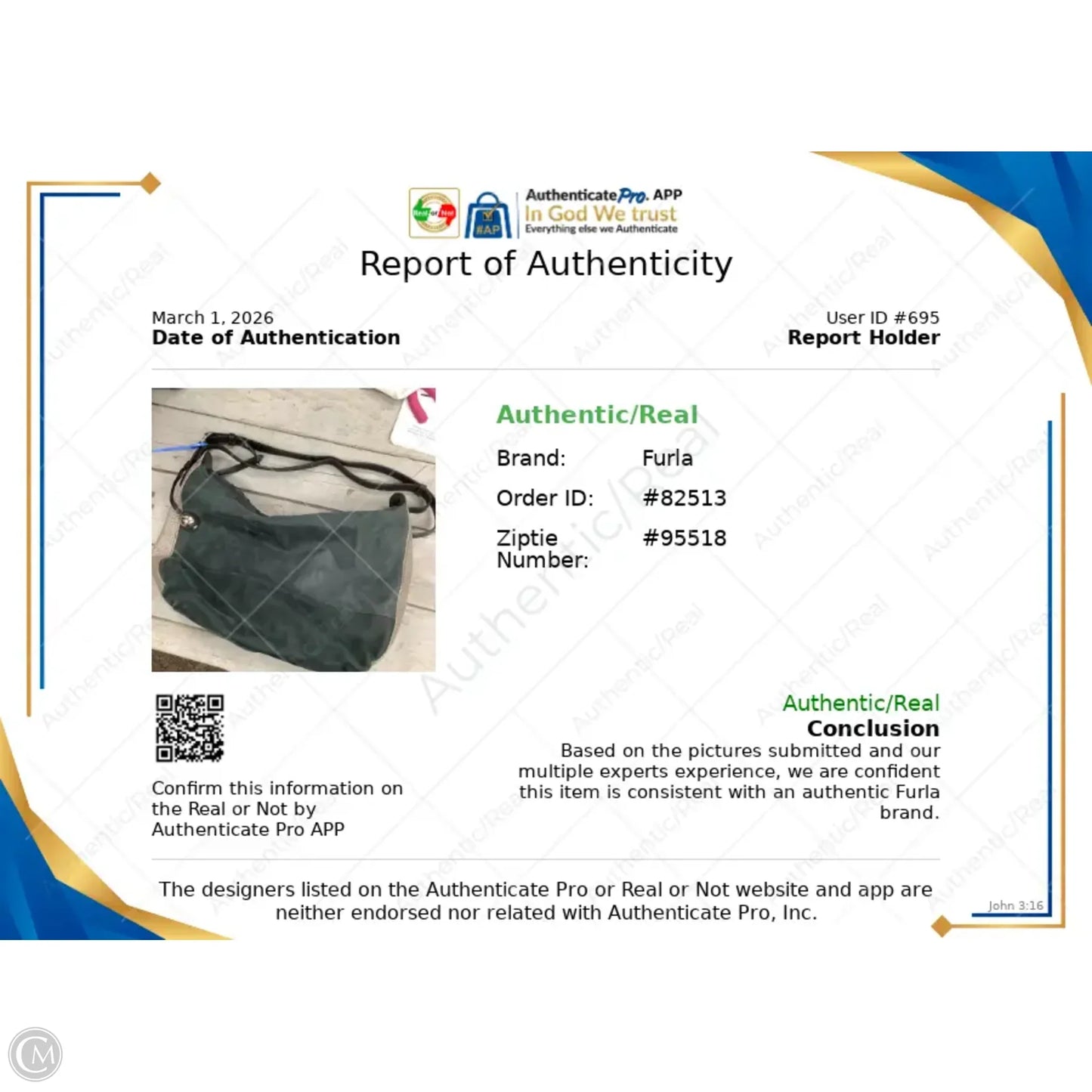 Handbag Luxury Designer By Furla, Size: Medium