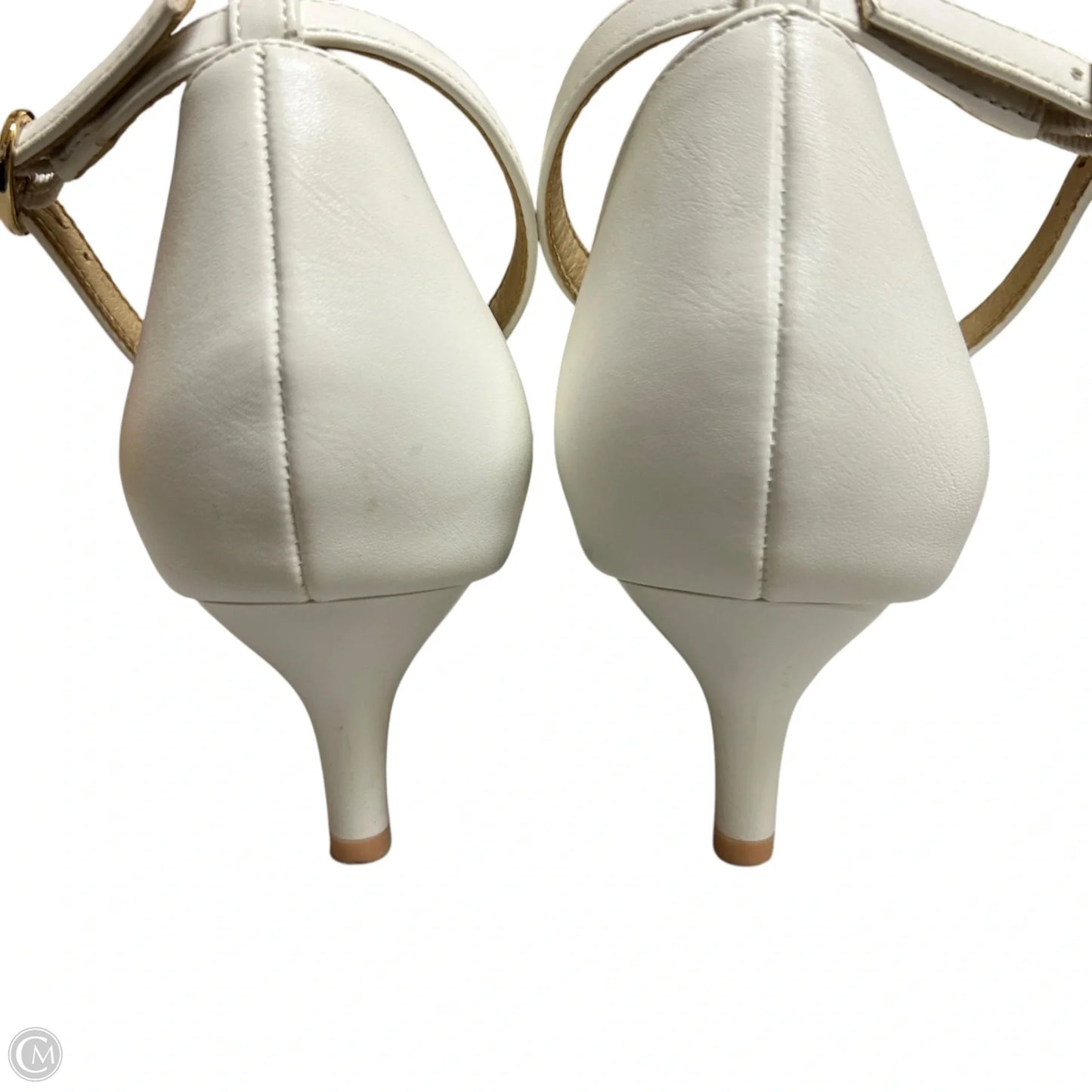 Shoes Heels Kitten By Didifu In White, Size: 9