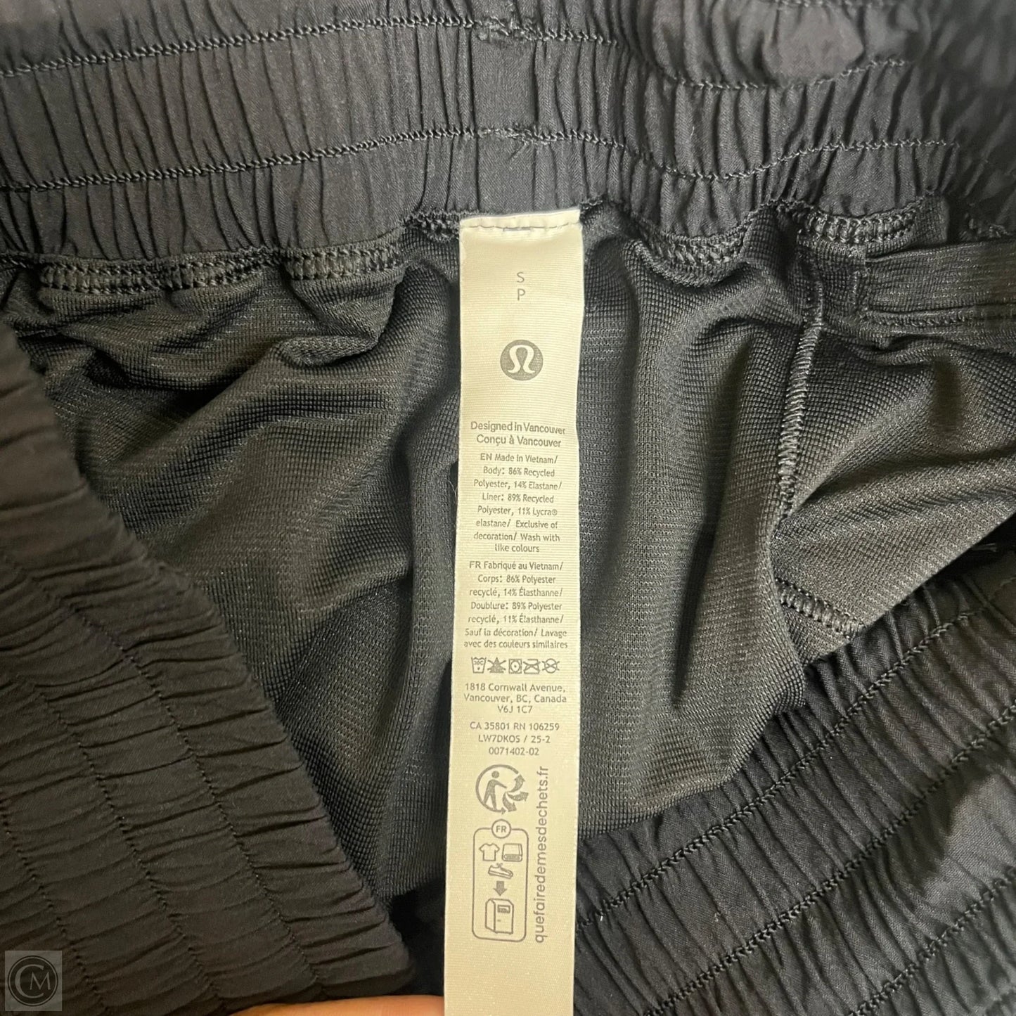 Athletic Shorts By Lululemon In Black, Size: S