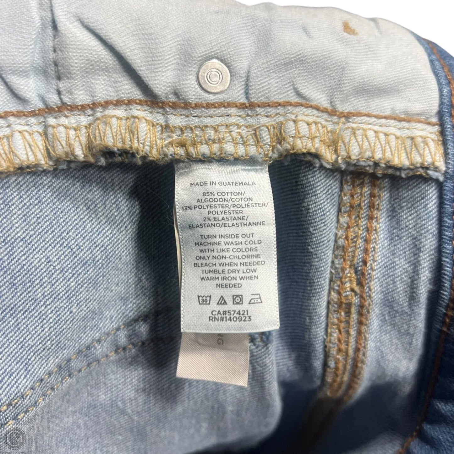 Jeans Flared By Loft In Blue Denim, Size: 8